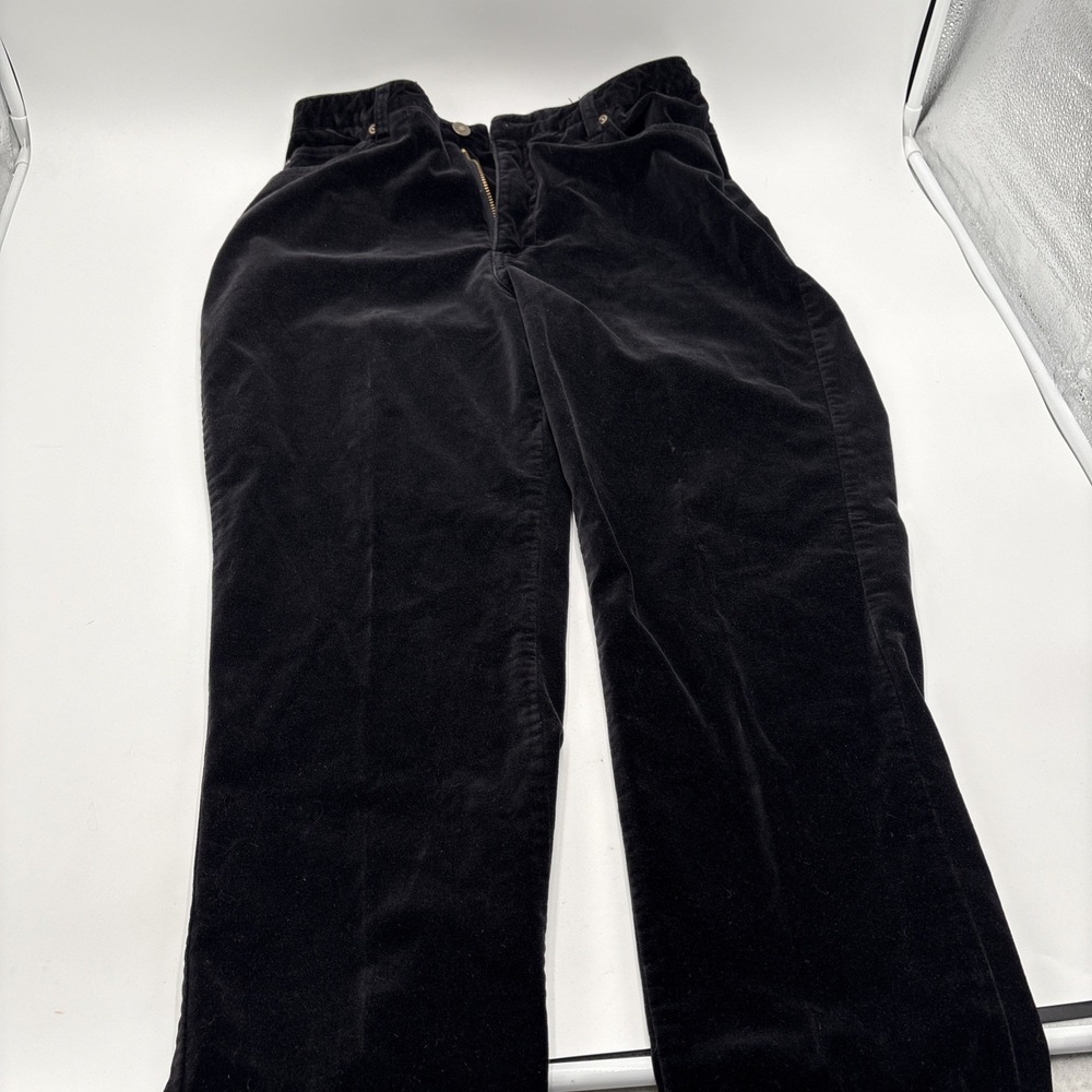 Newport News Jeanology Collection Women's Pants Size 12 Petite Black 96% Cotton